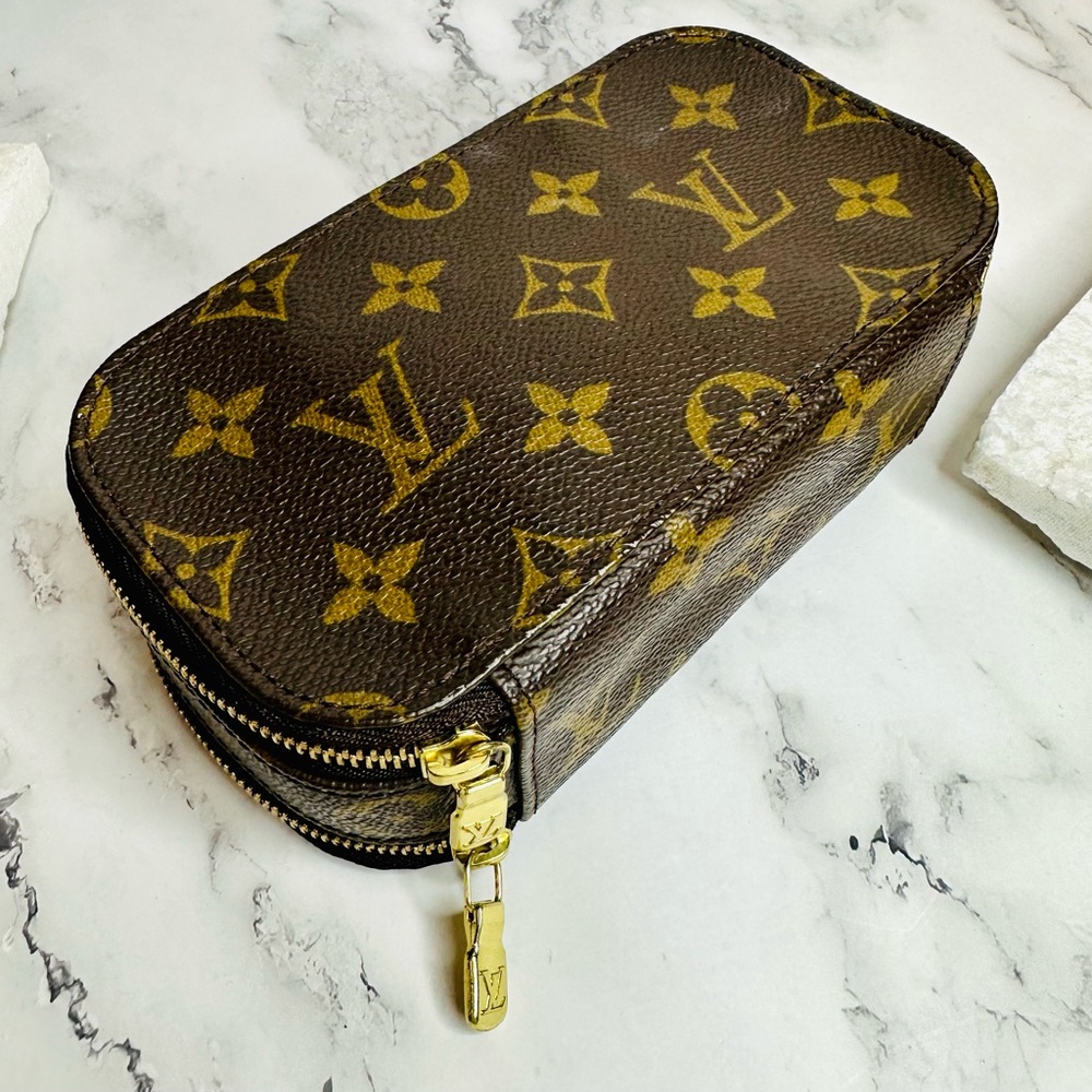 EUC Vintage Louis Vuitton Monogram Trousse Brush PM Cosmetic Pouch - Picture 7 of 17